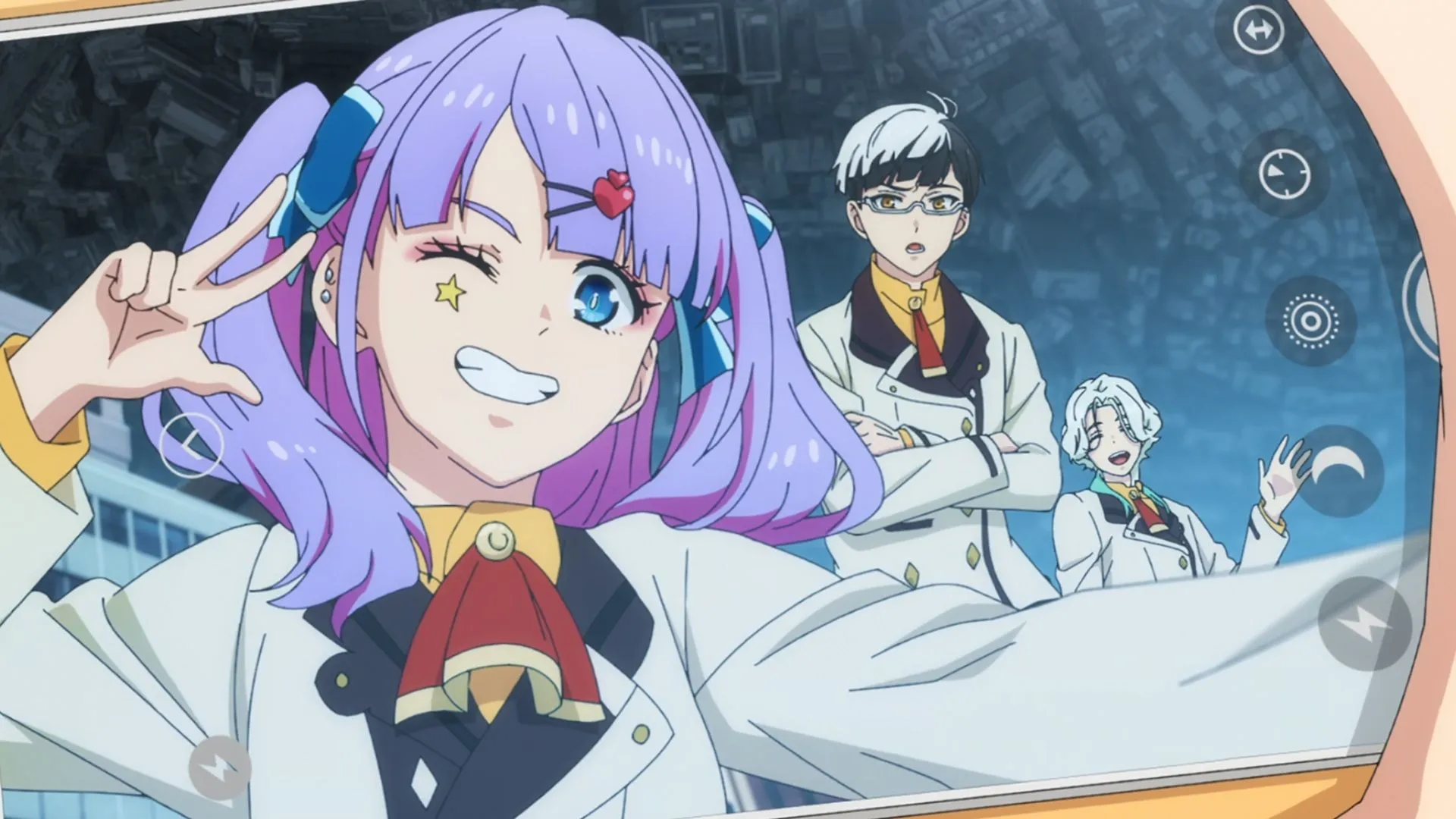 Миу, Содзи и Джун из аниме «SI-VIS: Звук героев»