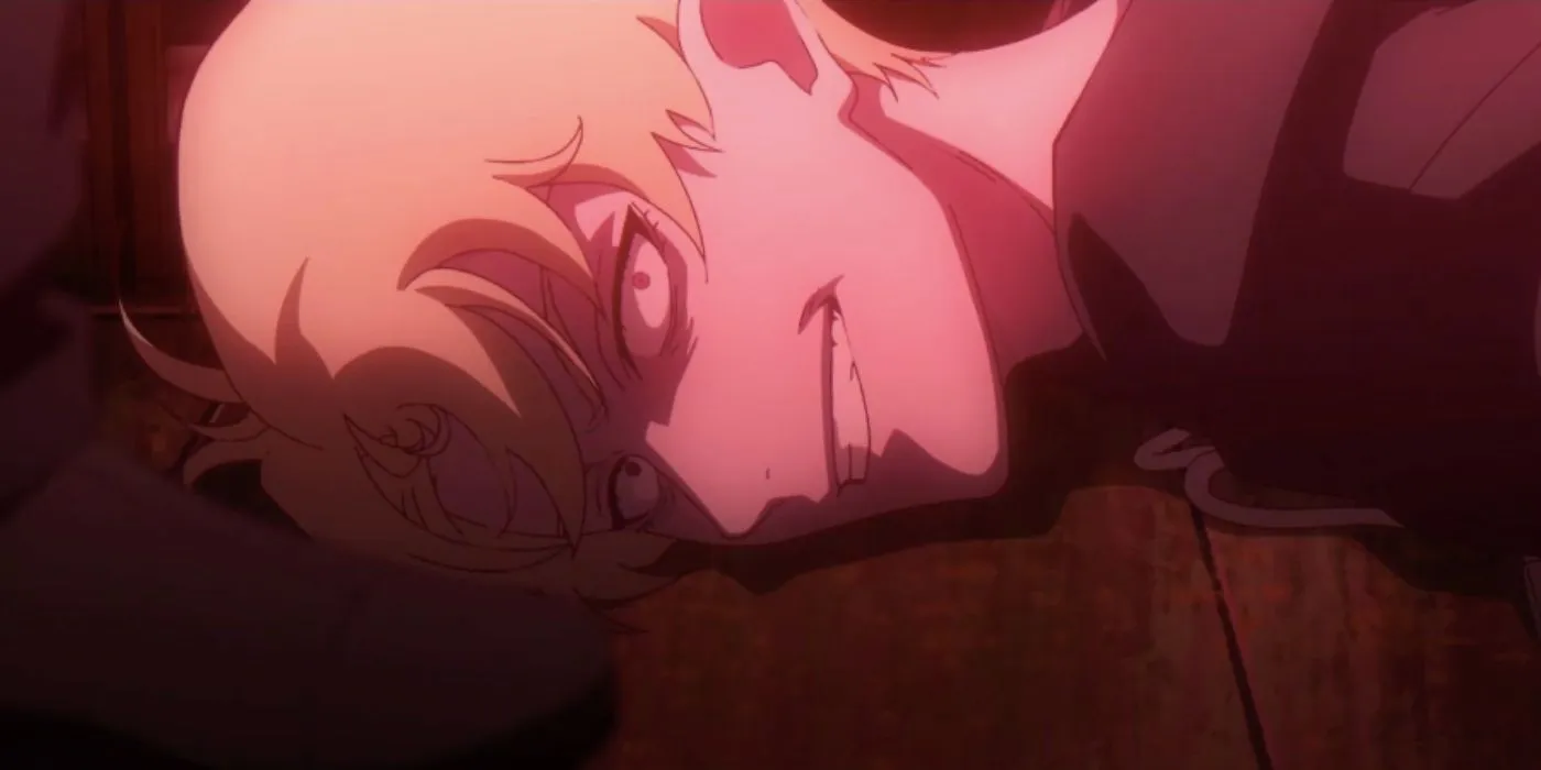 Кадр из дунхуа «Агент времени», Лю Минь с красными глазами