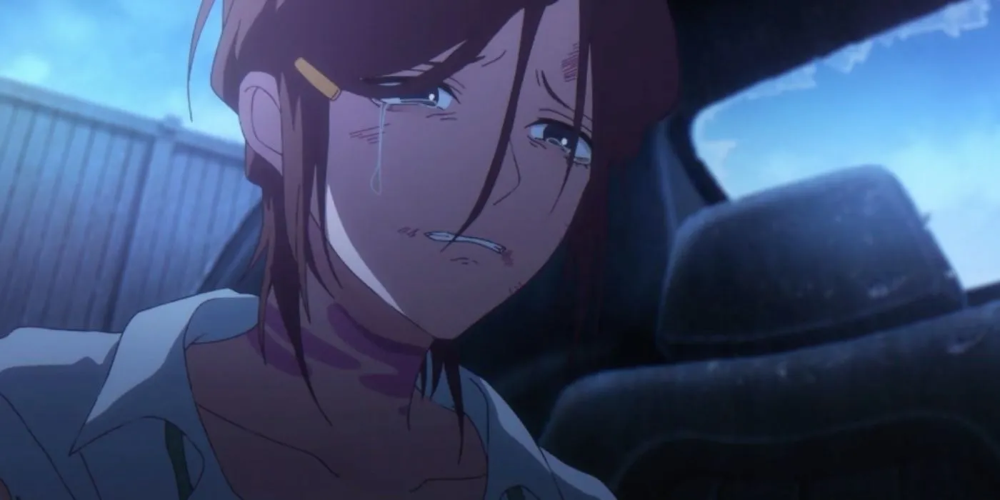 Кадр из «Агента времени», Эмма плачет