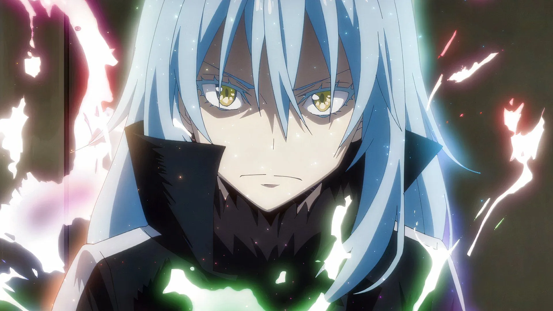 Римуру в окружении искр, аниме «О моём перерождении в слизь»